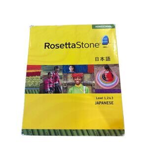 Rosetta Stone Japanese Levels 1–3 Homeschool Language Learning Set CD-ROM EUC